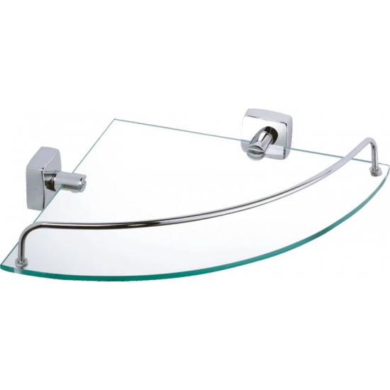 Полка FIXSEN Kvadro FX-61303A стеклянная угловая