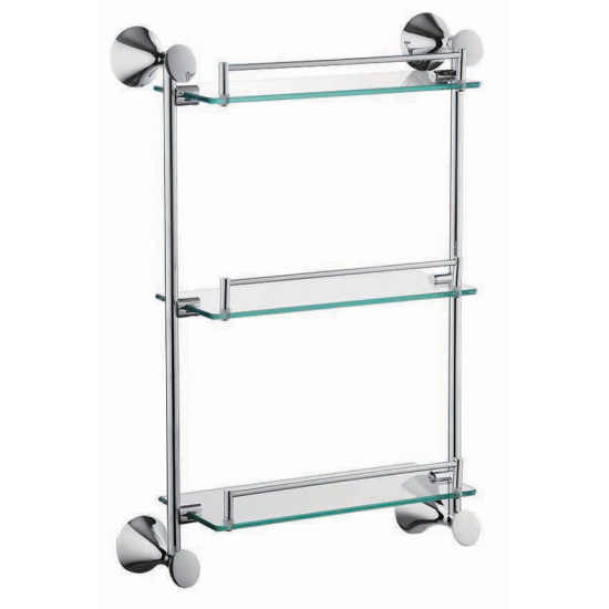 Полка FRAP 35 F3507-3 стеклянная 3 ярусная