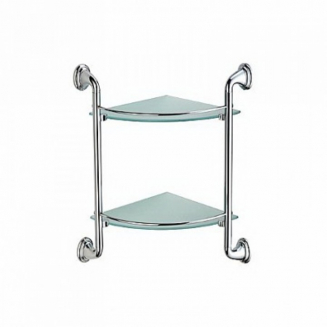 Полка FRAP F1507-2 стеклянная 2 ярусная угловая