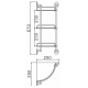 Полка FRAP F1607-3 стеклянная 3 ярусная угловая