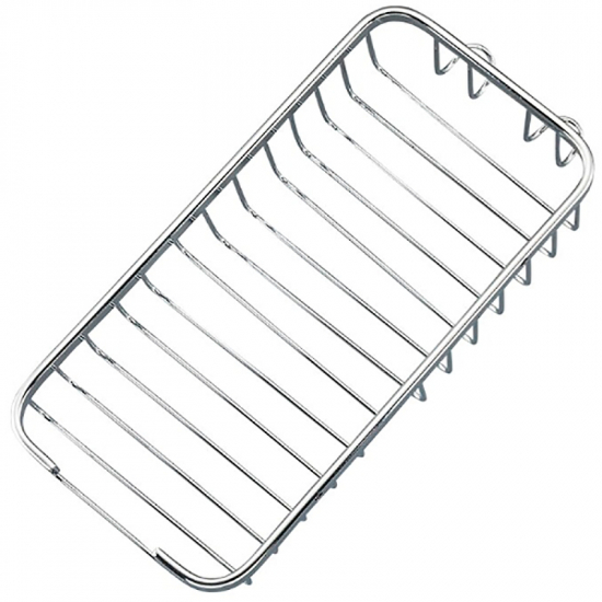 Полка FRAP F338 с мыльницей и крючками