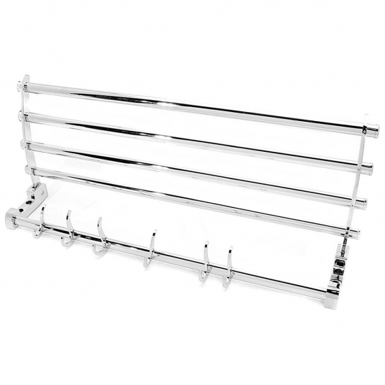 Полка FRAP F806 для полотенец с крючками