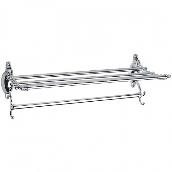 Полка FRAP F807 для полотенец с крючками