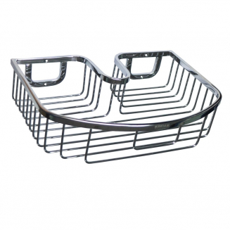 Полка под стойки тропический душ прямоугольная MAGNUS - 85354 из нержавеющей стали