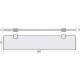 Полка STWORKI Glass Shelf 60 полкодержатели хром