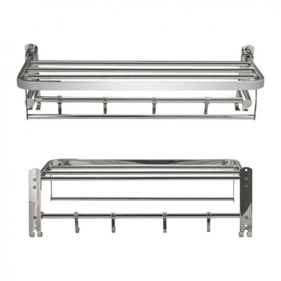 Полотенцедержатель BRIMIX 1056 с крючками, складной