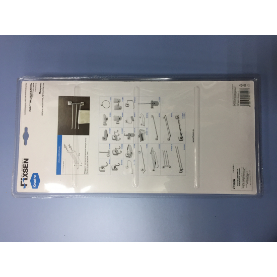 Полотенцедержатель FIXSEN Kvadro FX-61302A-3 рога тройные