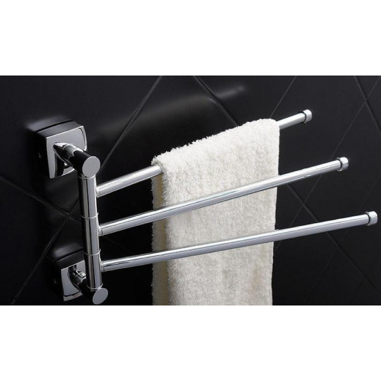 Полотенцедержатель FIXSEN Kvadro FX-61302A-3 рога тройные