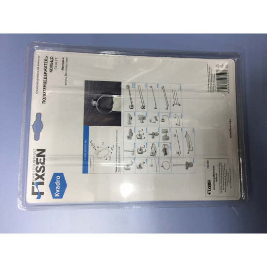 Полотенцедержатель FIXSEN Kvadro FX-61311 кольцо