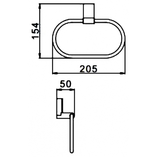 Полотенцедержатель FRAP F1804 кольцо