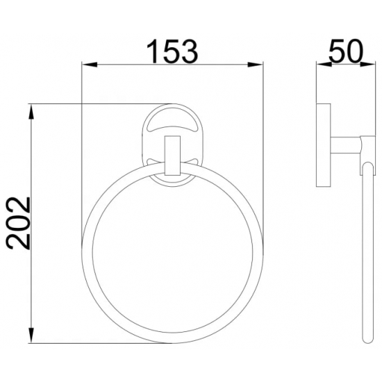Полотенцедержатель FRAP F1904 кольцо