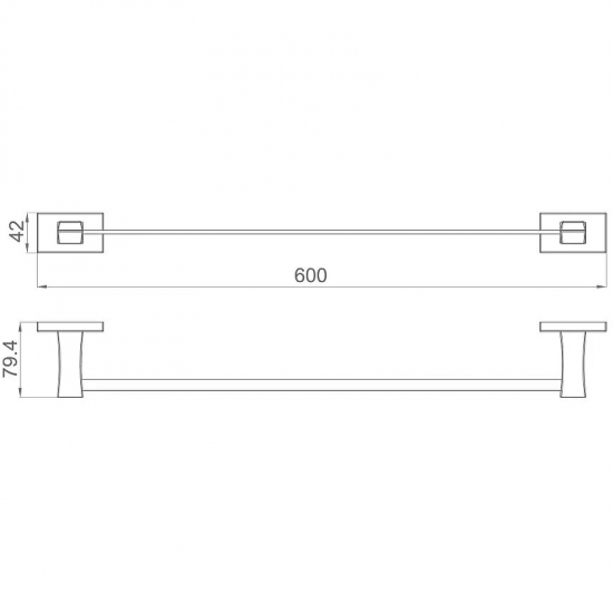 Полотенцедержатель GAPPO G0701 одинарный