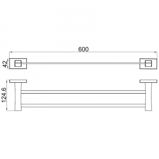 Полотенцедержатель GAPPO G0709 двойной