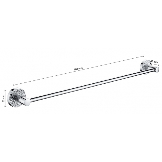 Полотенцедержатель GFmark GF-3201 с белой мозаикой