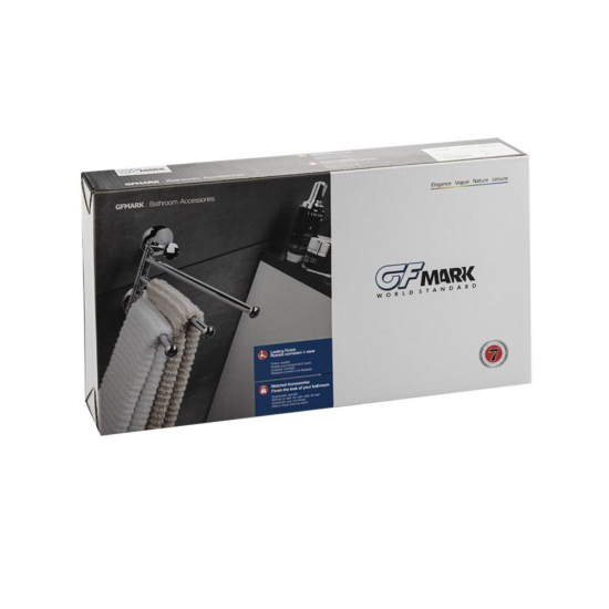 Полотенцедержатель GFmark GF-3212  поворотный тройной с белой мозаикой