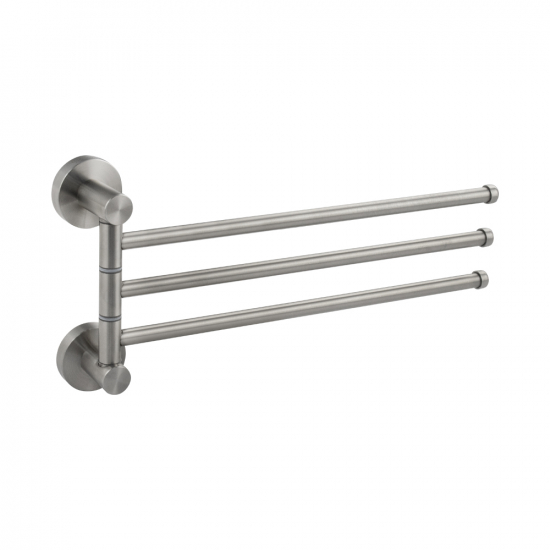 Полотенцедержатель GFmark GF-80132  поворотный тройной нержавеющая сталь