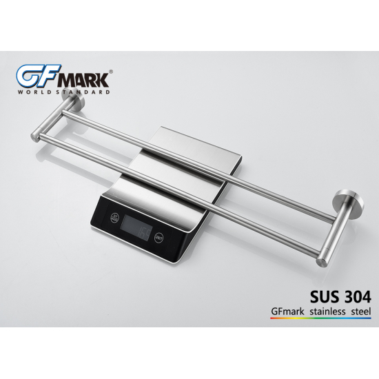 Полотенцедержатель GFmark GF-80144 двойной вертикальный нержавеющая сталь