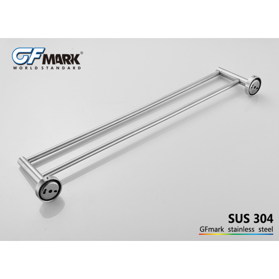 Полотенцедержатель GFmark GF-80144 двойной вертикальный нержавеющая сталь