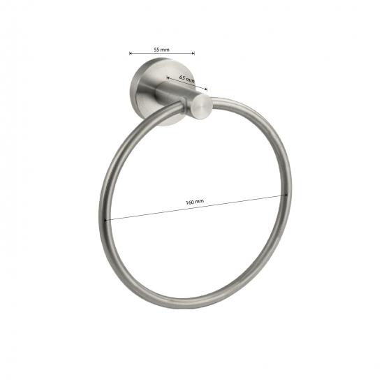 Полотенцедержатель GFmark GF-80147 кольцо нержавеющая сталь