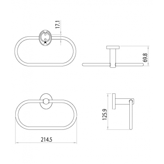 Полотенцедержатель LEMARK LM3235C 