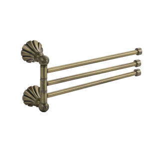 Полотенцедержатель MAGNUS 95132 поворотный тройной бронза