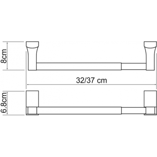 Полотенцедержатель WASSERKRAFT Exter K-5291 для бумажных полотенец