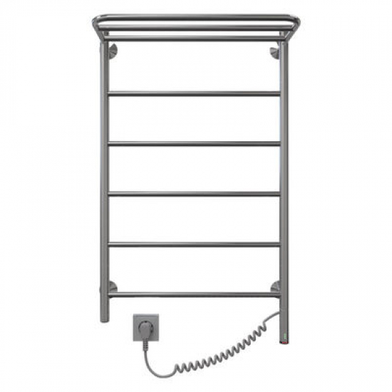 Полотенцесушитель электрический АРГО Орион Лесенка прямая с полкой 50x80, 70вт К-таймер, справа