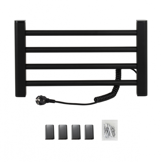 Полотенцесушитель электрический BRIMIX 08120B 300x500x85 лесенка чёрная