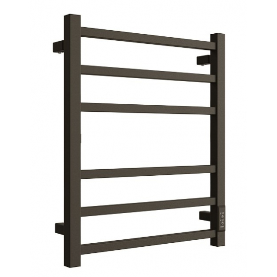 Полотенцесушитель электрический ДВИН L plaza neo 60x50 чёрный матовый