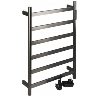 Полотенцесушитель электрический KRAFTTE 44056 480x730x90 графит ЖК-панель, вилка справа