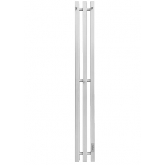 Полотенцесушитель электрический МАРГРОИД Inaro профильный 120х12 R, с крючками, белый матовый