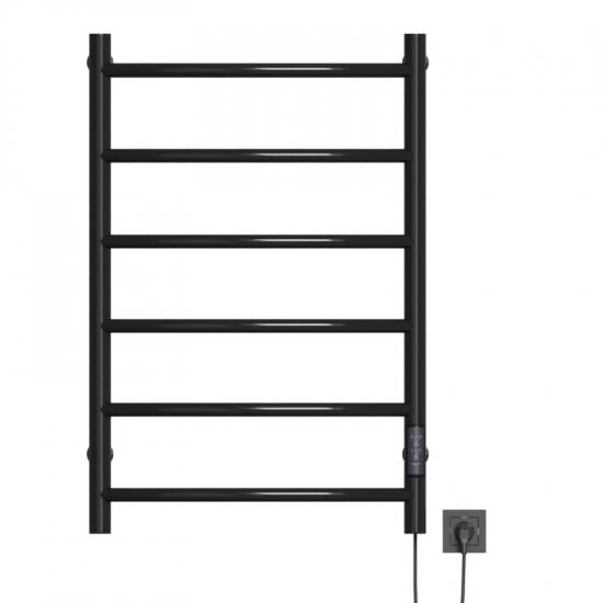 Полотенцесушитель электрический MIXLINE Capella 80x50 253 Вт, чёрный
