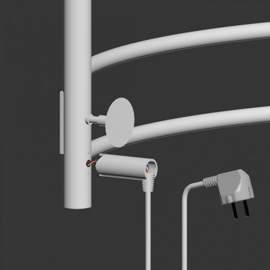 Полотенцесушитель электрический MIXLINE Capella 80x50 318 Вт, белый