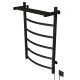 Полотенцесушитель электрический MIXLINE Capella 80x50 336 Вт, полка, чёрный