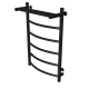 Полотенцесушитель электрический MIXLINE Capella 80x50 336 Вт, полка, чёрный