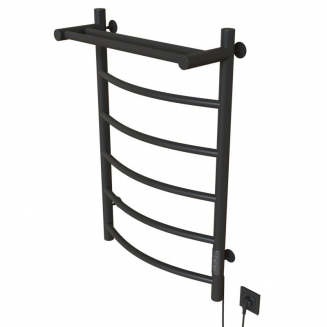 Полотенцесушитель электрический MIXLINE Capella 80x50 336 Вт, полка, графит