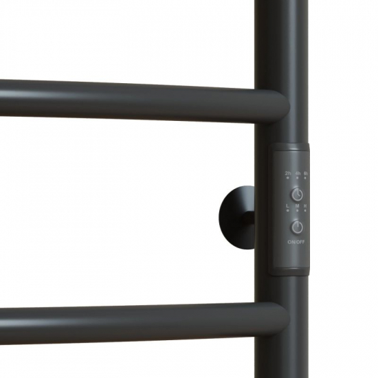 Полотенцесушитель электрический MIXLINE Capella 80x50 336 Вт, полка, графит