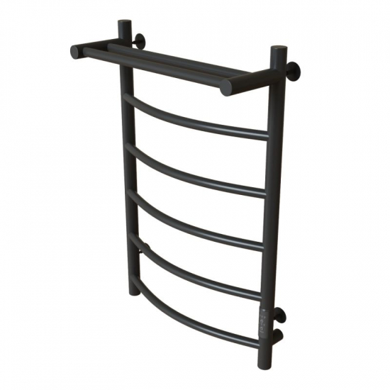 Полотенцесушитель электрический MIXLINE Capella 80x50 336 Вт, полка, графит