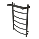 Полотенцесушитель электрический MIXLINE Capella 80x50 336 Вт, полка, графит