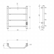 Полотенцесушитель электрический MIXLINE Mira 60x50 201 Вт, белый