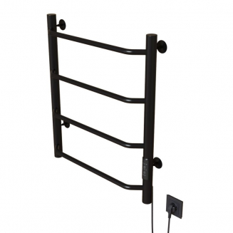 Полотенцесушитель электрический MIXLINE Mira 60x50 201 Вт, чёрный
