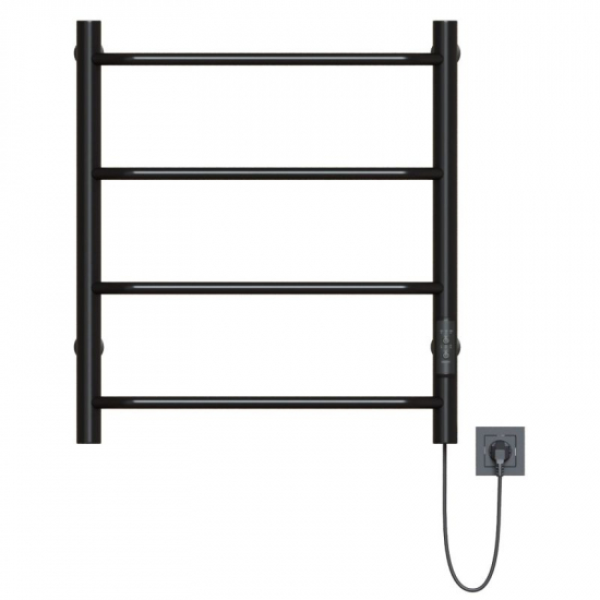 Полотенцесушитель электрический MIXLINE Mira 60x50 201 Вт, чёрный