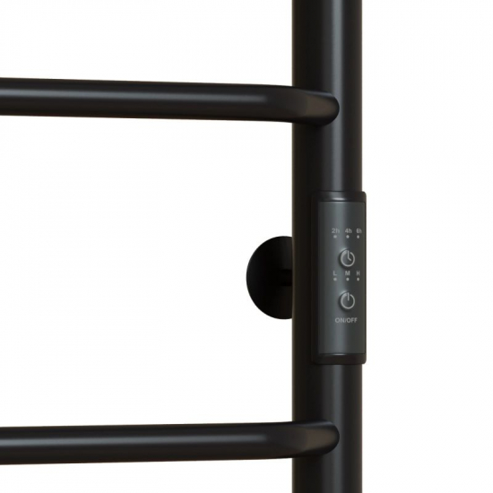 Полотенцесушитель электрический MIXLINE Mira 60x50 251 Вт, полка, чёрный