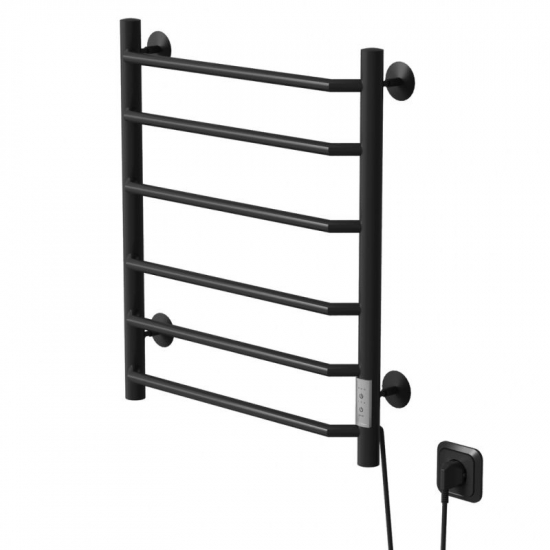 Полотенцесушитель электрический MIXLINE Mira 60x50 268 Вт, чёрный