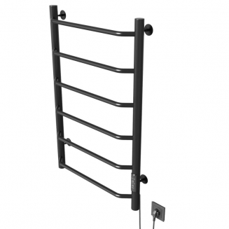 Полотенцесушитель электрический MIXLINE Mira 80x50 253 Вт, чёрный