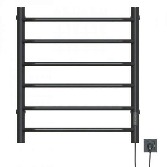 Полотенцесушитель электрический MIXLINE Mira 80x50 253 Вт, графит