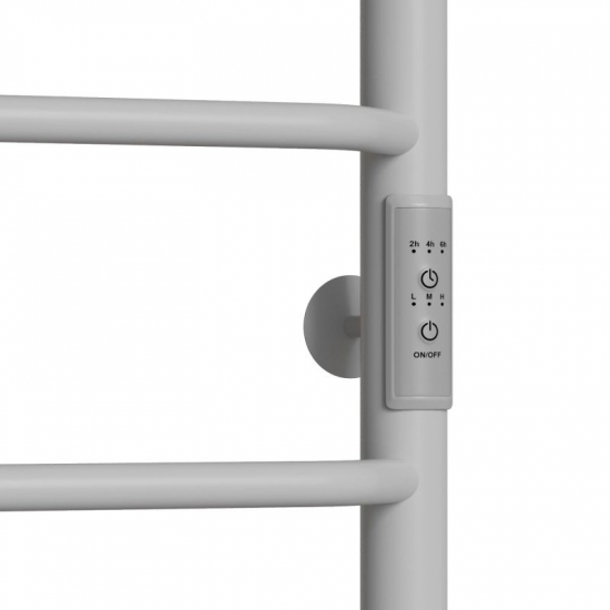 Полотенцесушитель электрический MIXLINE Mira 80x50 336 Вт, полка, белый