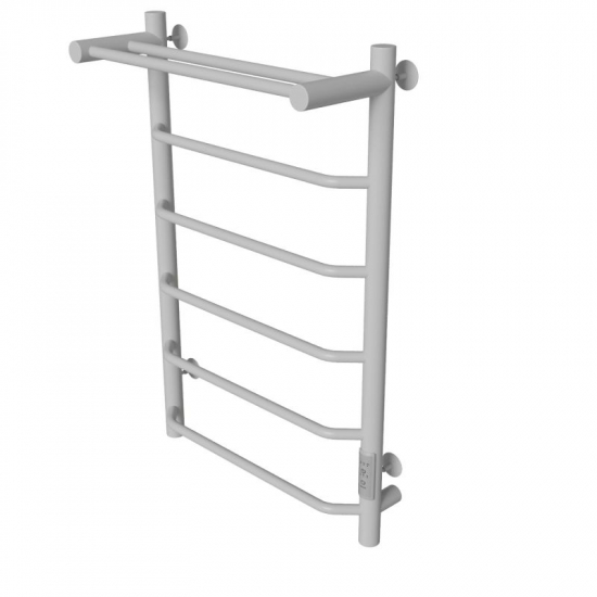 Полотенцесушитель электрический MIXLINE Mira 80x50 336 Вт, полка, белый