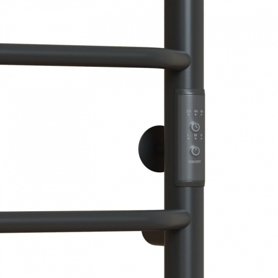 Полотенцесушитель электрический MIXLINE Mira 80x50 336 Вт, полка, графит