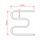 Полотенцесушитель электрический MIXLINE Simple M 50x50 153 Вт